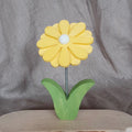 Stecker Gerbera gelb-weiß