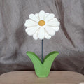 Stecker Gerbera weiß-gelb